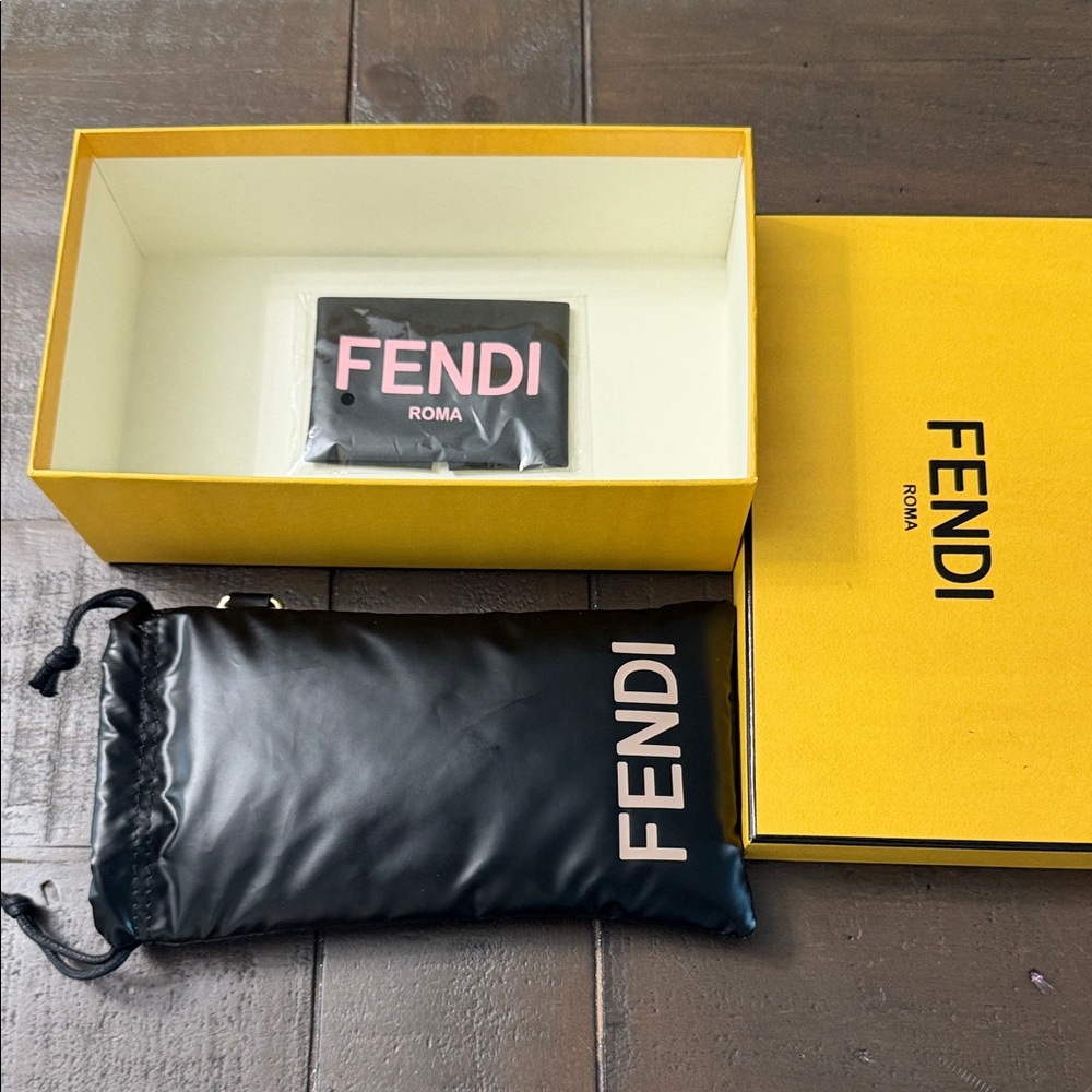 Fendi Black Pouch with Fendi Box